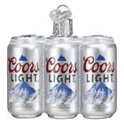 Velho mundo Christmas Coors Light Six Pack Glass Blowown Ornament para a árvore de Natal