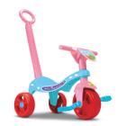 Velotrol Infantil Peppa Pig Triciclo Azul Motoca Pedal Haste