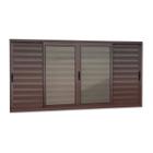 Veneziana Elite 6 Folhas Moveis 120 X 200 Vidro Liso - Brimak