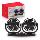 Ventilador Automotivo 12v Duplo Difusor De Ar Carro Caminhão