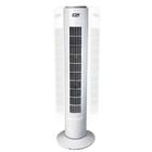 Ventilador Coluna Torre Circulador Ar Branco 3 Velocidades 45w Silencioso Portátil e Potente - 110V/220V