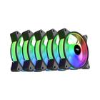 Ventilador De Caixa Aigo Ar12 Silencioso Rgb De 120 Mm Com Dissipador De Calor Aura Sync Porta Sata