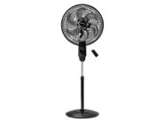 Ventilador de Coluna Mallory Chronos 40cm - 6 Pás 3 Velocidades Preto e Cinza