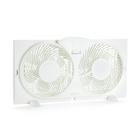 Ventilador de janela Amazon Basics Twin Heads 2 Speeds 73W branco