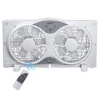 Ventilador de janela BEYOND BREEZE 9 Blades Twin de 3 velocidades com controle remoto