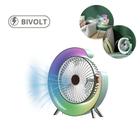 Ventilador De Mesa Colorido Com Luz Forte Bivolt - Goldenmix