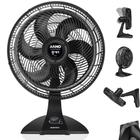 Ventilador de Mesa e Parede VF42 Arno 40cm 6 Pás Turbo 110v Preto 127v