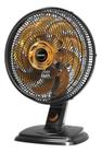 Ventilador De Mesa Mallory Egeo Preto Dourado 68Cm 140W 110V