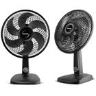 Ventilador De Mesa Mallory Turbo Comp 30Cm 6 Pás Kit 2 Peças