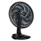 Ventilador de Mesa Mondial Super Turbo Chrome 40cm 8 Pás 3 Velocidades 127v Preto/Azul VTX-40