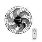 Ventilador de Parede Com Controle Remoto Tufão 50cm Preto Bivolt Loren Sid