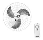 Ventilador de Parede Com Controle Remoto Tufão 60cm Branco Loren Sid bivolt
