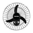 Ventilador de Parede Oscilante 50cm com Grade em Aço Ventisol Preto Bivolt