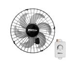 Ventilador de Parede Oscilante Turbo 6 Pás 50cm Preto 200W Vitalex