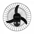 Ventilador de Parede Ventisol Oscilante 50cm Aço Preto Bivolt F002