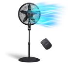 Ventilador de pedestal Lasko Oscillating Cyclone 1843 de 3 velocidades preto