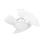 Ventilador de Teto Aventador Led Branco 3 Pás + Luminária 24W Tron 110V