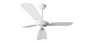 Ventilador de Teto Branco Com Globo Aberto Pás de MDF 110 V - Ventex