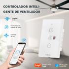 Ventilador de Teto COIBEU Smart WiFi Tuya Controle de Voz, Múltiplas Velocidades, Compatível com Alexa e Google