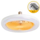 Ventilador de Teto com LED Luz Ajustável e Controle