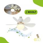 Ventilador de Teto com Luminária Giratória e Aromaterapia Bivolt