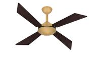 Ventilador De Teto Dourado Tech 4 Pás Sala Turbo Ventax 220V