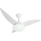 Ventilador de Teto Infinity Classic Branco 3 Pás MDF Bco 110V+Controle 1040