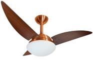 Ventilador de Teto Infinity Classic Cobre 3 Pás MDF Tb 220V+Controle 1040