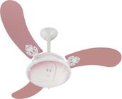 Ventilador de Teto Infinity Colorido 3 Pás Mdf Rosa 110V +Controle 2013