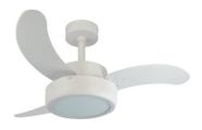 Ventilador de Teto Infinity Evolution LED 6000K 3P Mdf Branca 110V+Controle 1052-E