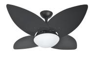 Ventilador de Teto Infinity Lótus Preto 4 Pás Pretas 220V+Controle 1025