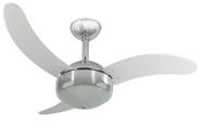 Ventilador de Teto Infinity Max Cromo 3 Pás MDF Branco 110V 1007