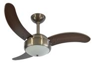 Ventilador de Teto Infinity Max Fumê 3 Pás MDF Tabaco 110V 1007