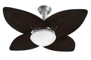 Ventilador de Teto Jet Aspen Venti-Delta Prata Rattan Marrom 110V