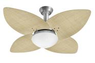 Ventilador de Teto Jet Aspen Venti-Delta Prata Rattan Natural 110V