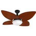 Ventilador de Teto Jet Aspen Venti-delta Preto 4Pás Rádica Jequitibá 220 V