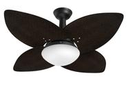 Ventilador de Teto Jet Aspen Venti-Delta Preto Rattan Marrom 110V