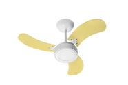 Ventilador de Teto Led Colors Br/Amarelo 220V+Controle Rem. - Venti-Delta