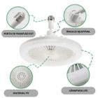 Ventilador de Teto LED E27 36W, Perfeito para Ambientes com Iluminação Ajustável
