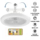 Ventilador de Teto LED E27 36W, Potência e Luz Ajustável para Seu Lar - LIPPIN