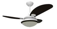 Ventilador de Teto Loren-Sid Diplo M2 Agata (R) Branco CV 220v com Pás Tabaco Madeira Ref-2835 - Loren Sid