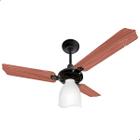 Ventilador De Teto Loren Sid Lumi M3 3 Pás Cor Mogno 127 V - Spacoshop