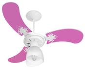 Ventilador De Teto New Baby Colors Br/Rosa 110V + Controle