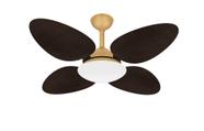 Ventilador de Teto Potente 4 Pás Palha Dourado Ventax 220V