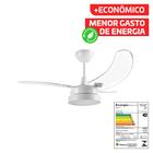 Ventilador De Teto Potente Silencioso 3 Pás Búzios Max Led