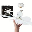 Ventilador de Teto Super Silencioso com Lâmpada LED Integrada e 3 Modos de Velocidade