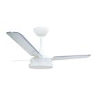 Ventilador De Teto Tron Citrino Led 3 Ps Branco / Transparente - 127V