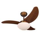 Ventilador De Teto Tron Solano 3 Ps Tabaco / Cobre - 127V