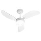 Ventilador de Teto Venti-Delta New Cristal Led com 3 Pás Branco