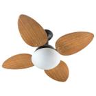 Ventilador de teto ventidelta jet mdf preto fosco com 4 pás 127v